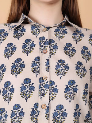 White Shirt Front button pose