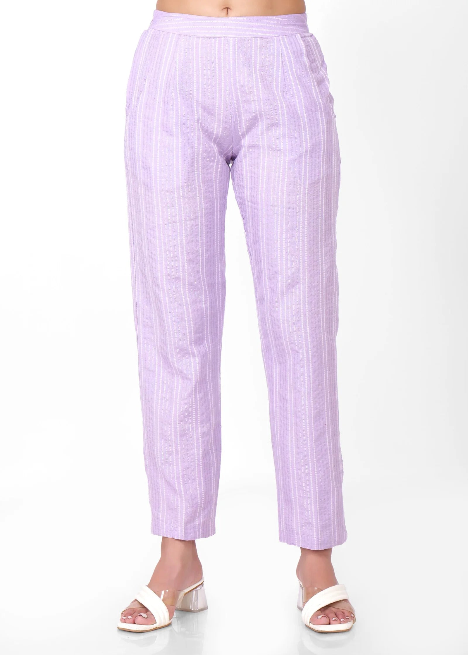 Purple Coordset Pant Front