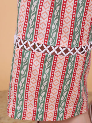 Mint Green Pant Lace Work