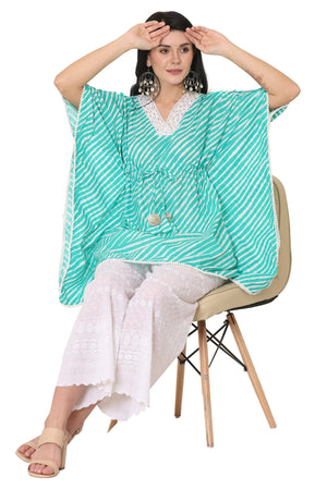 Kaftan Front pose sitting