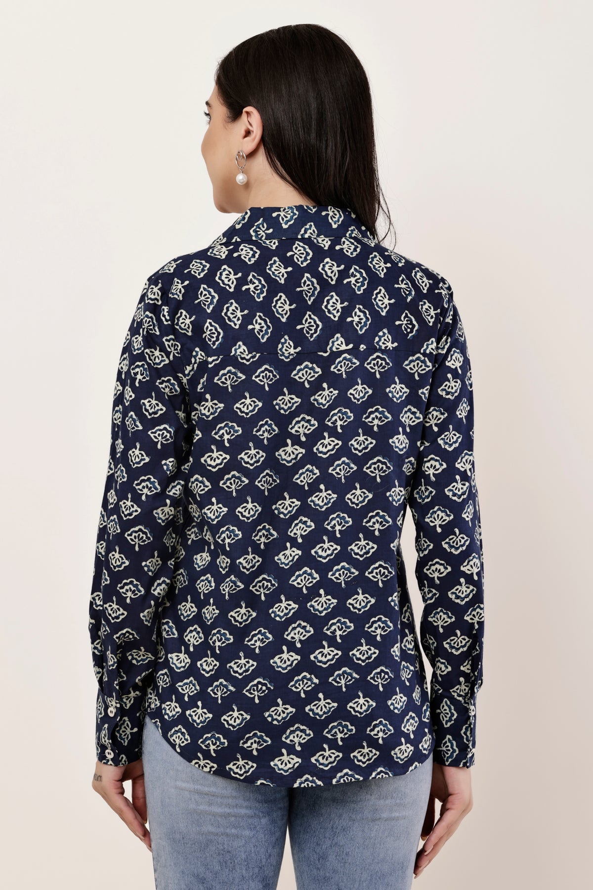 Flower Booti Cotton Office wear Shirt