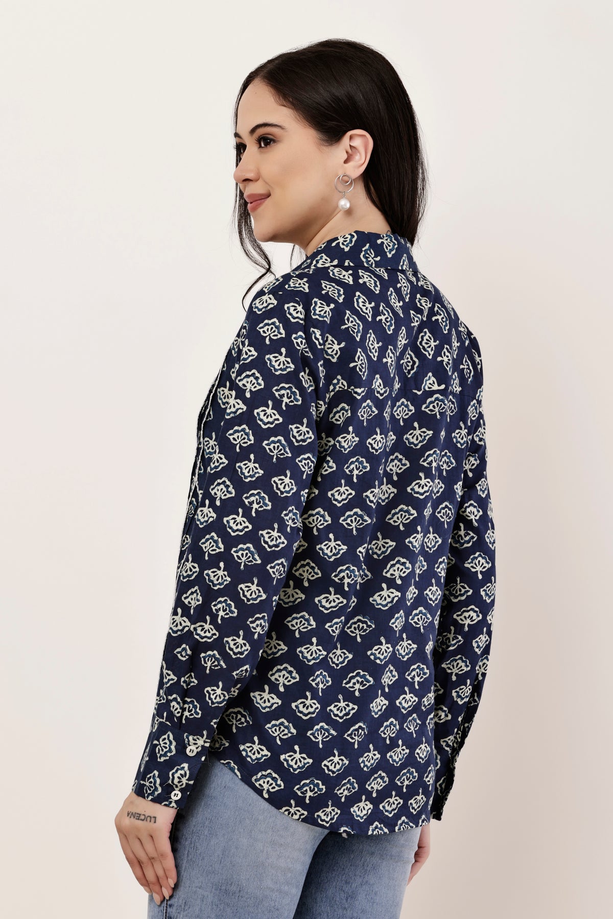 Flower Booti Cotton Office wear Shirt
