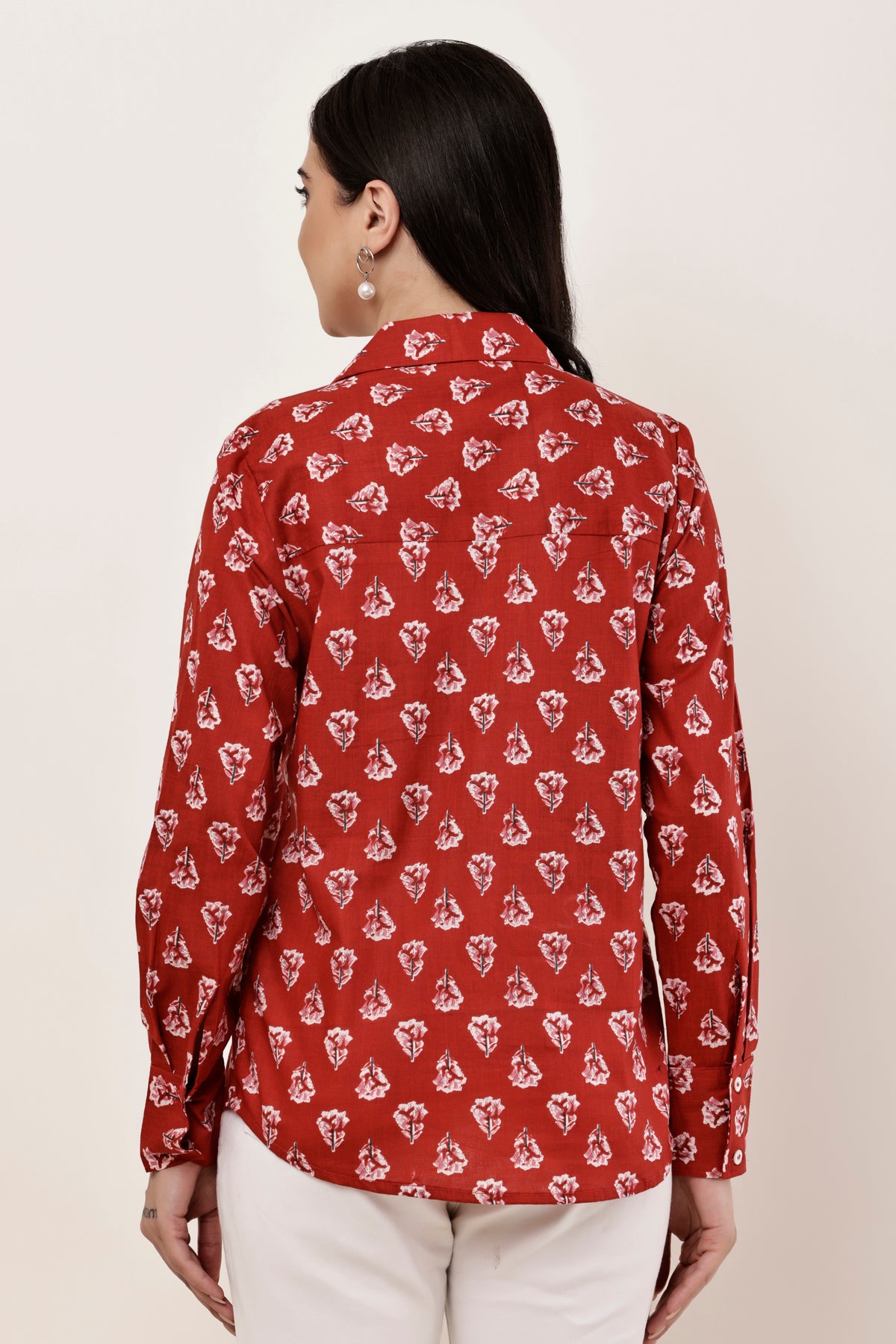 Flower Booti Cotton Office wear Shirt