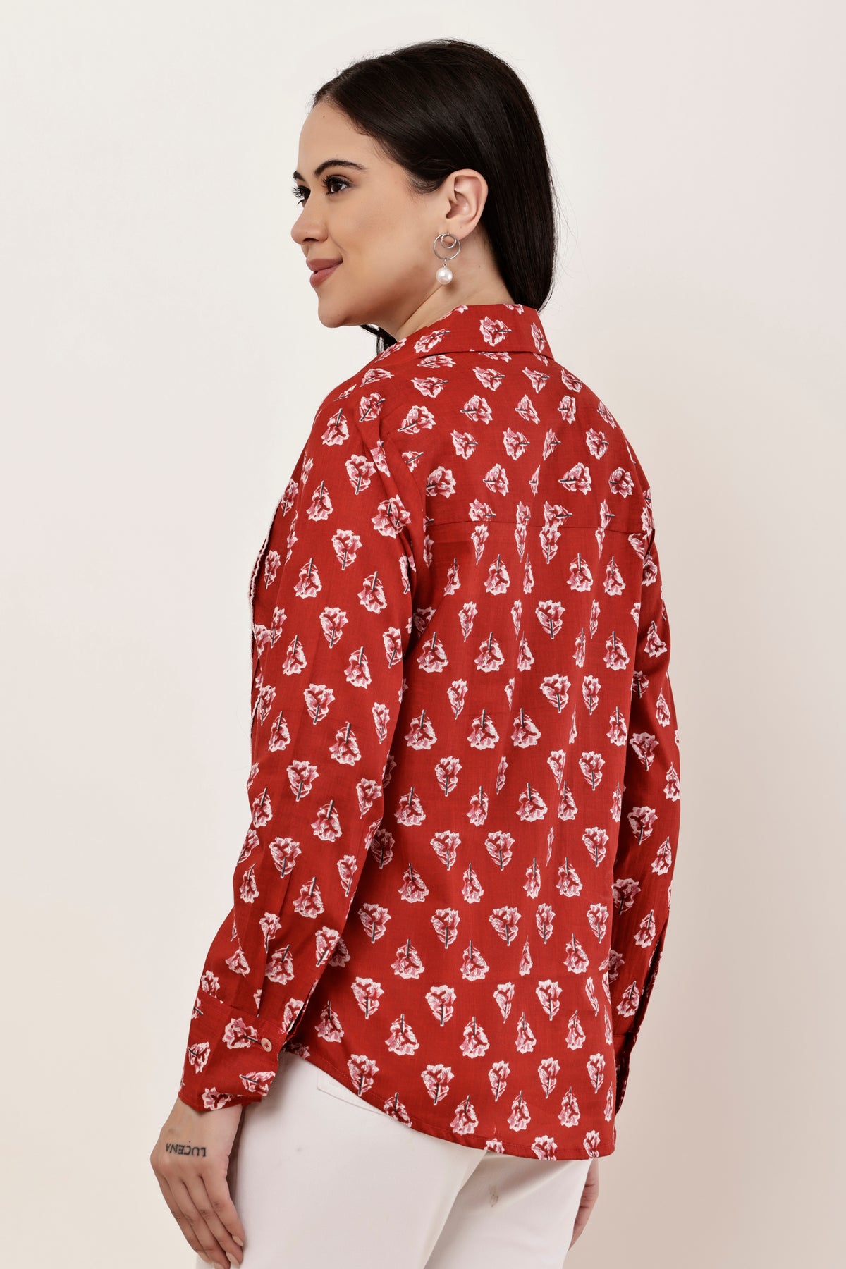 Flower Booti Cotton Office wear Shirt