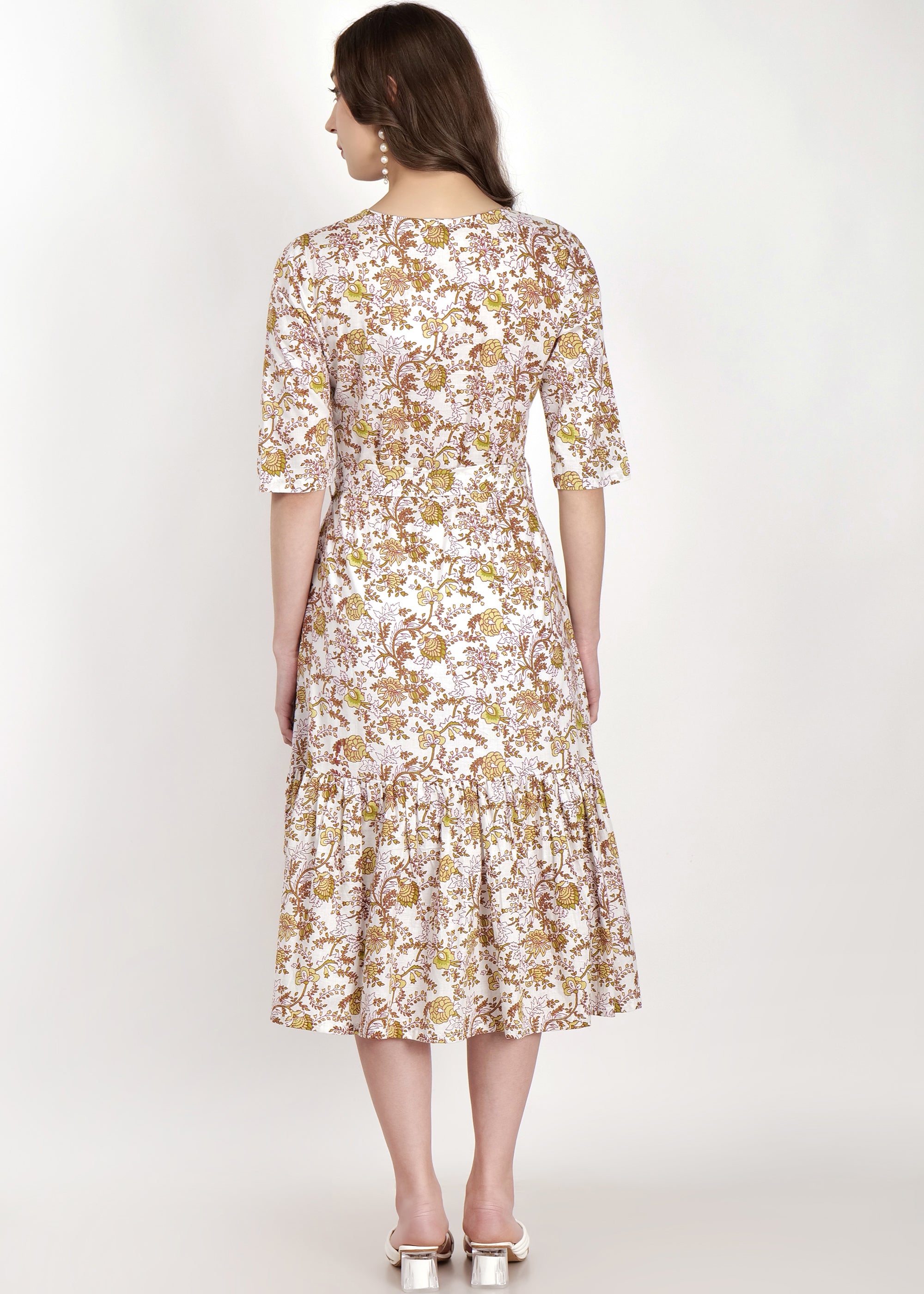 Cotton Flared Hem Dress