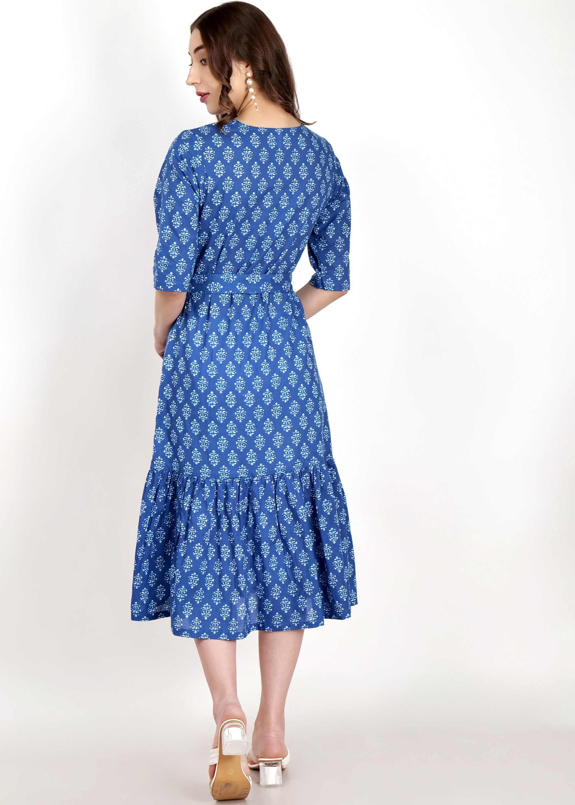 Cotton Flared Hem Dress