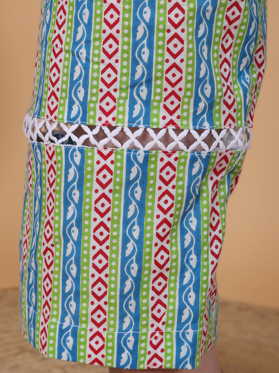 Flower Print Pintex Styled Coord Set