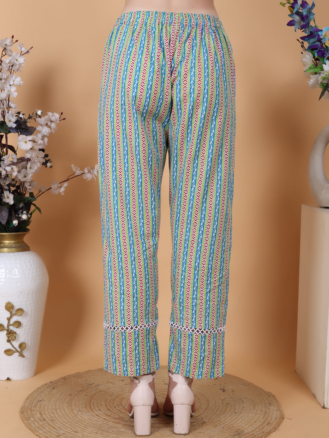 Flower Print Pintex Styled Coord Set