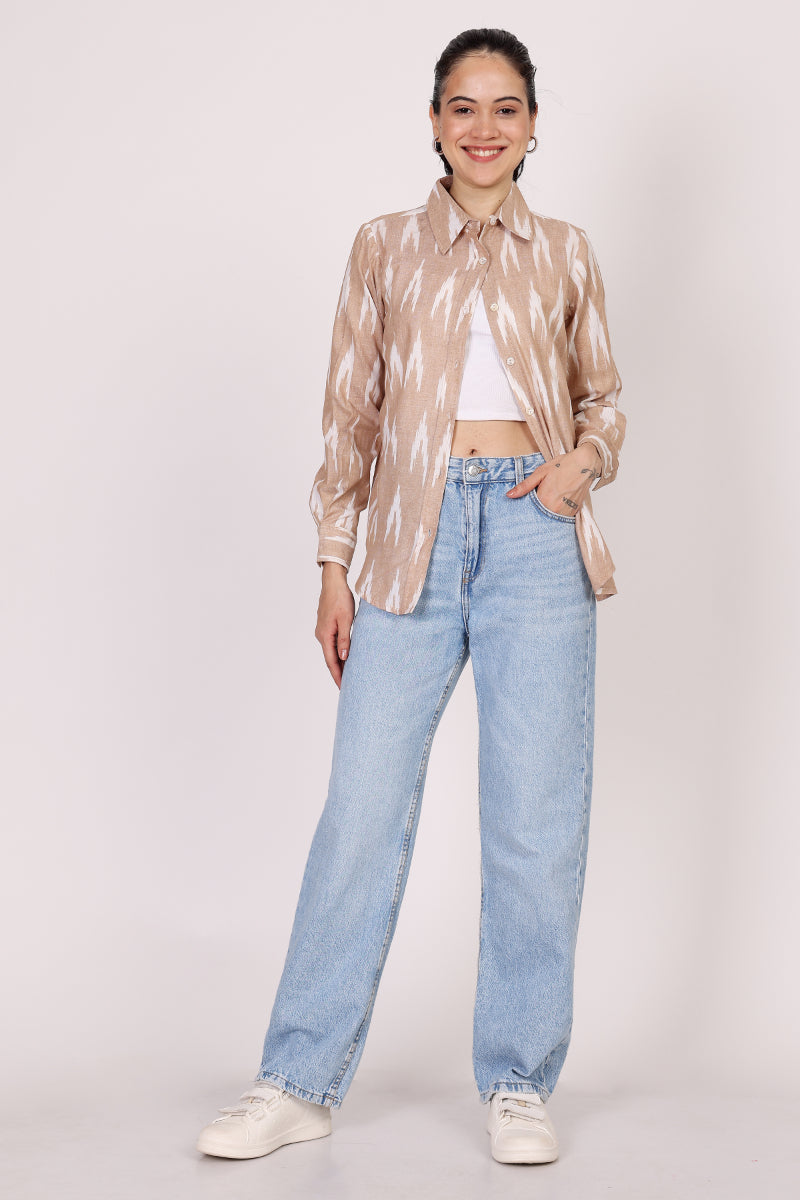 Bash Colour Ikkat Shirt