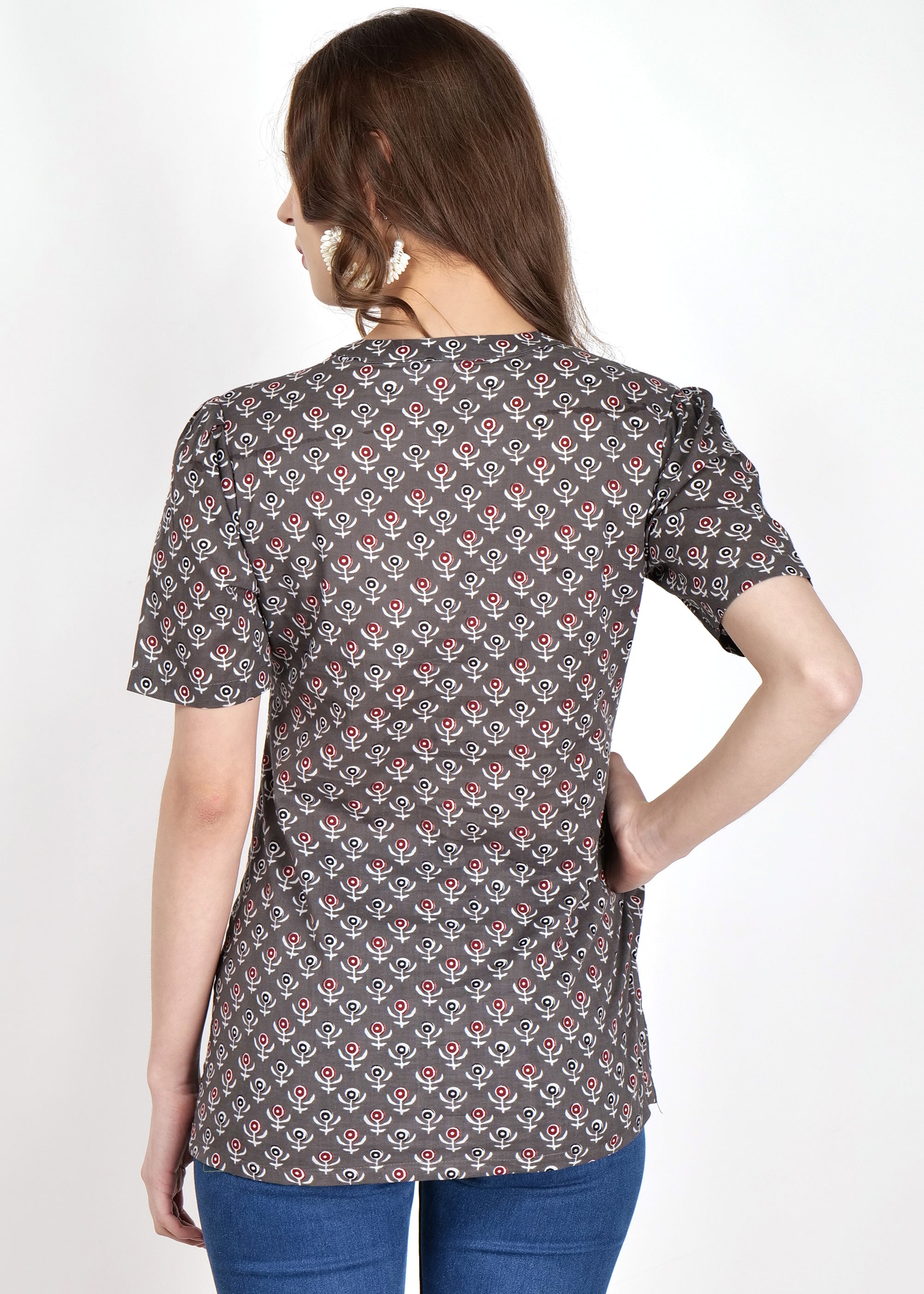 Box Pleated Short Kurti