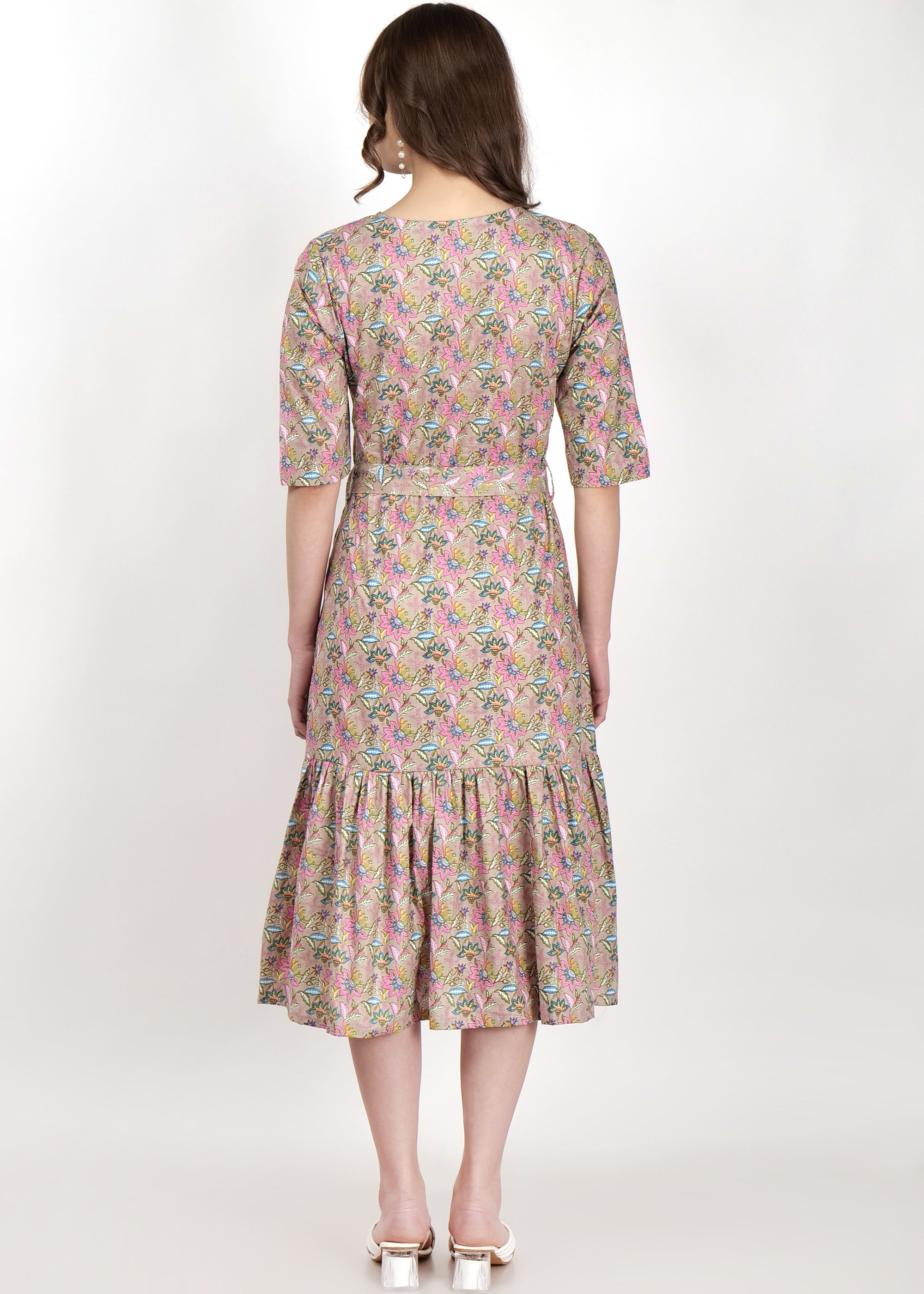 Cotton Flared Hem Dress