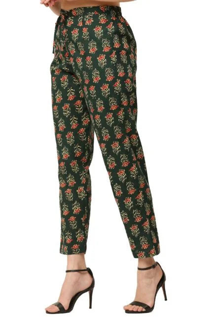 Military Green Printed Pant