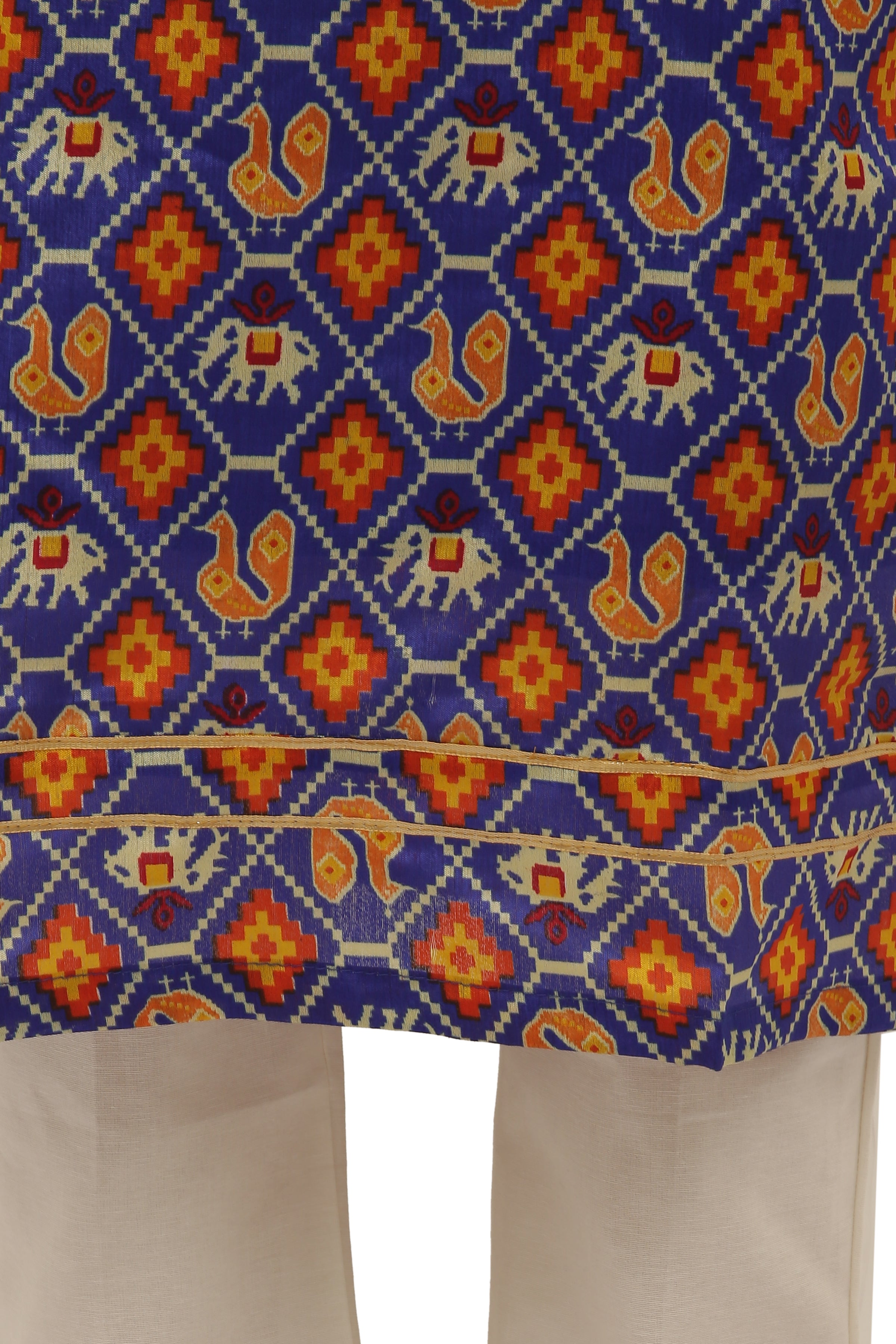 Patola Print Straight Kurta