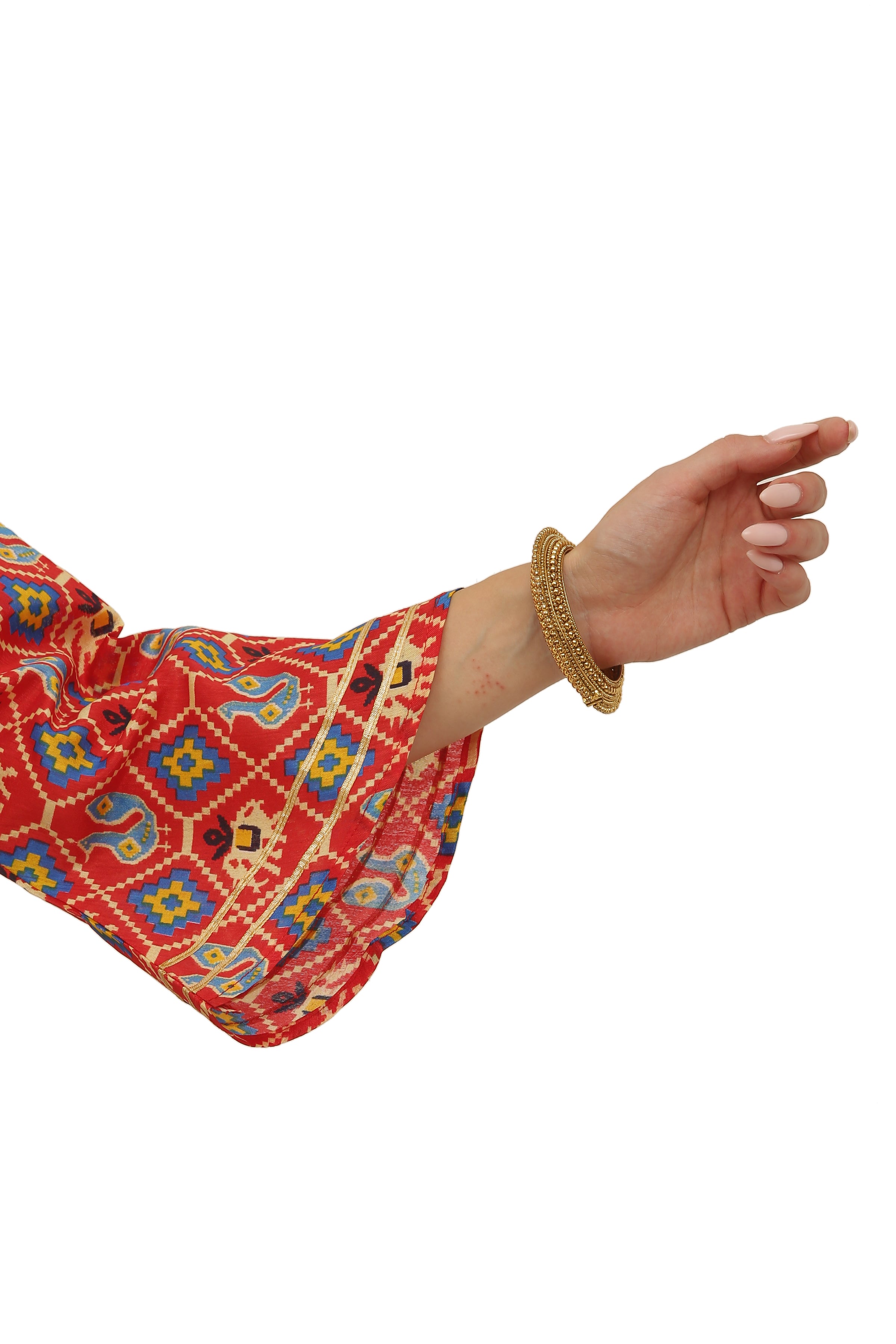 Patola Print Straight Kurta