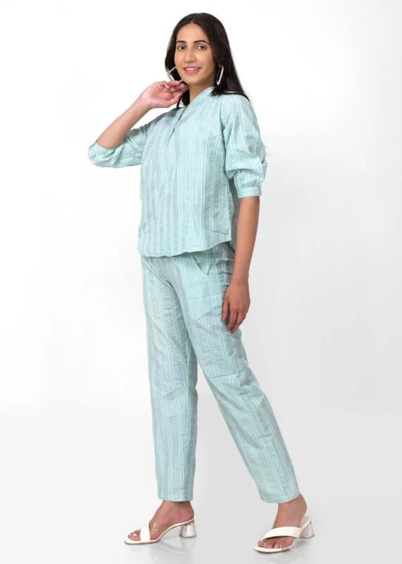 Pastel Mint Green Comfy Cotton Coord set