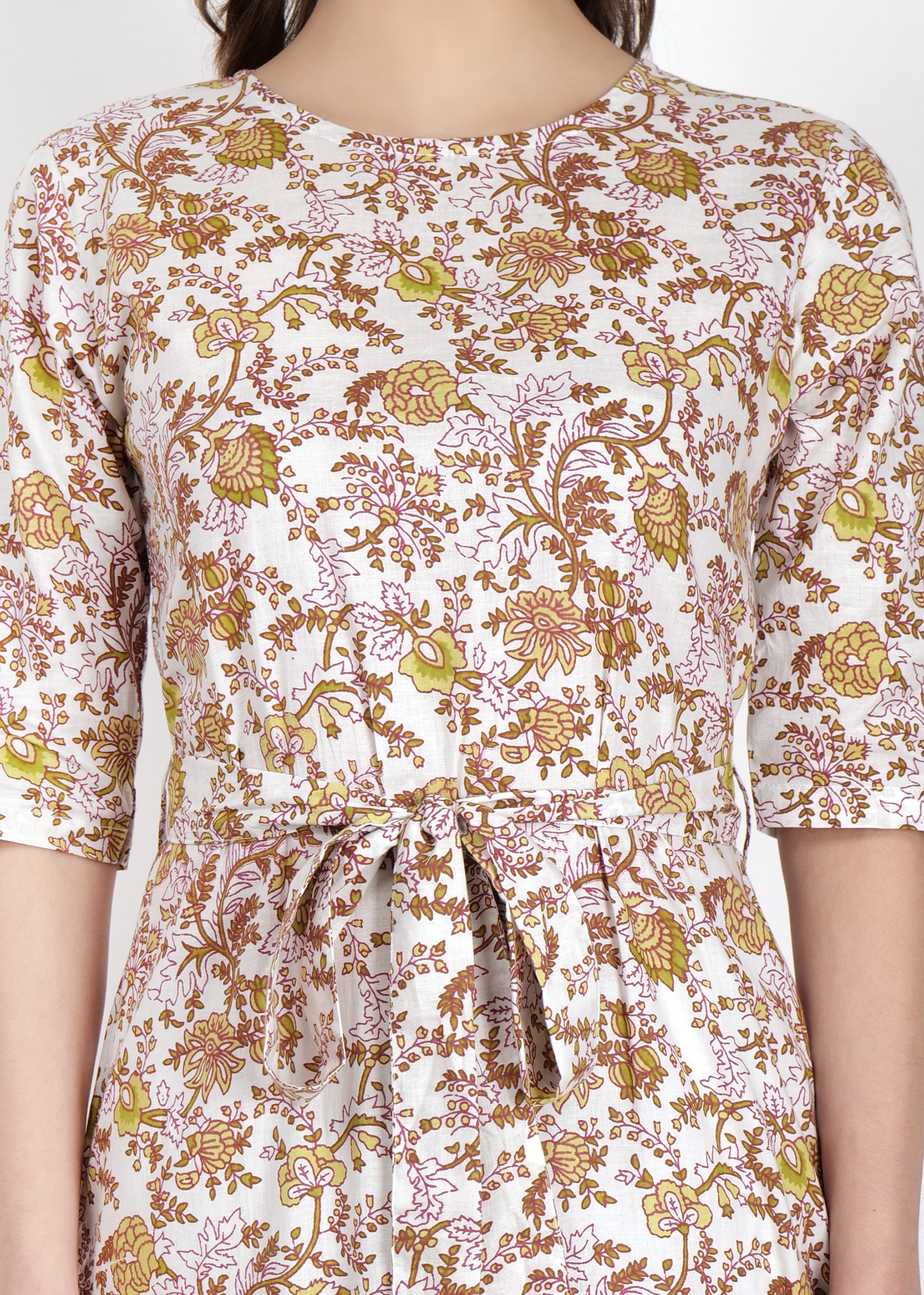 Cotton Flared Hem Dress