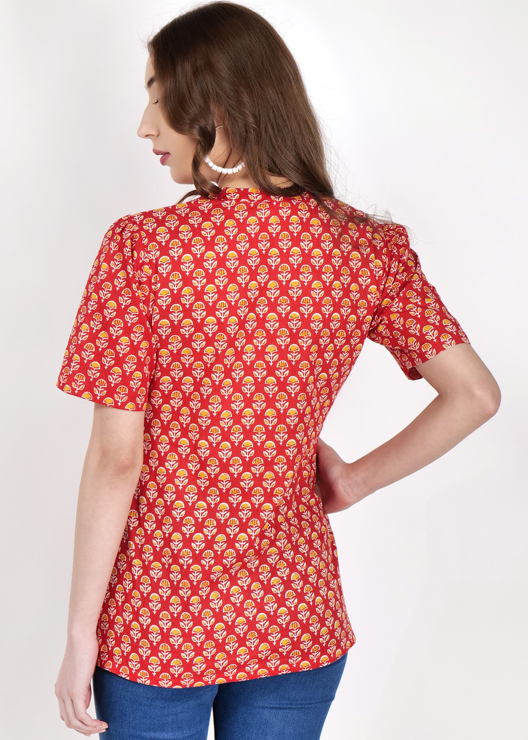 Box Pleated Short Kurti