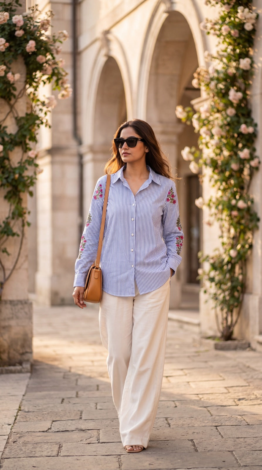 Rutba Purple Stripe Shirt
