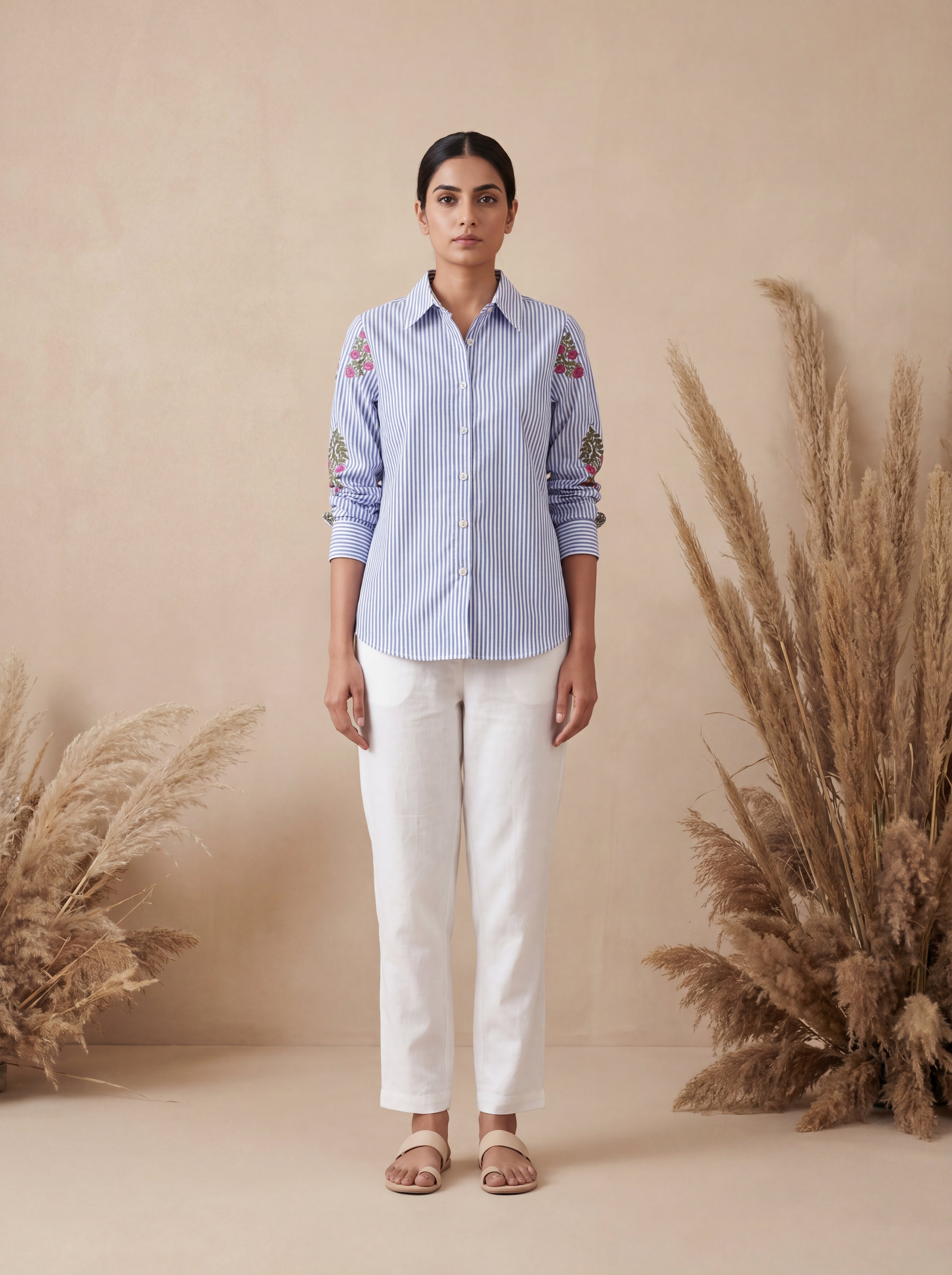 Rutba Purple Stripe Shirt