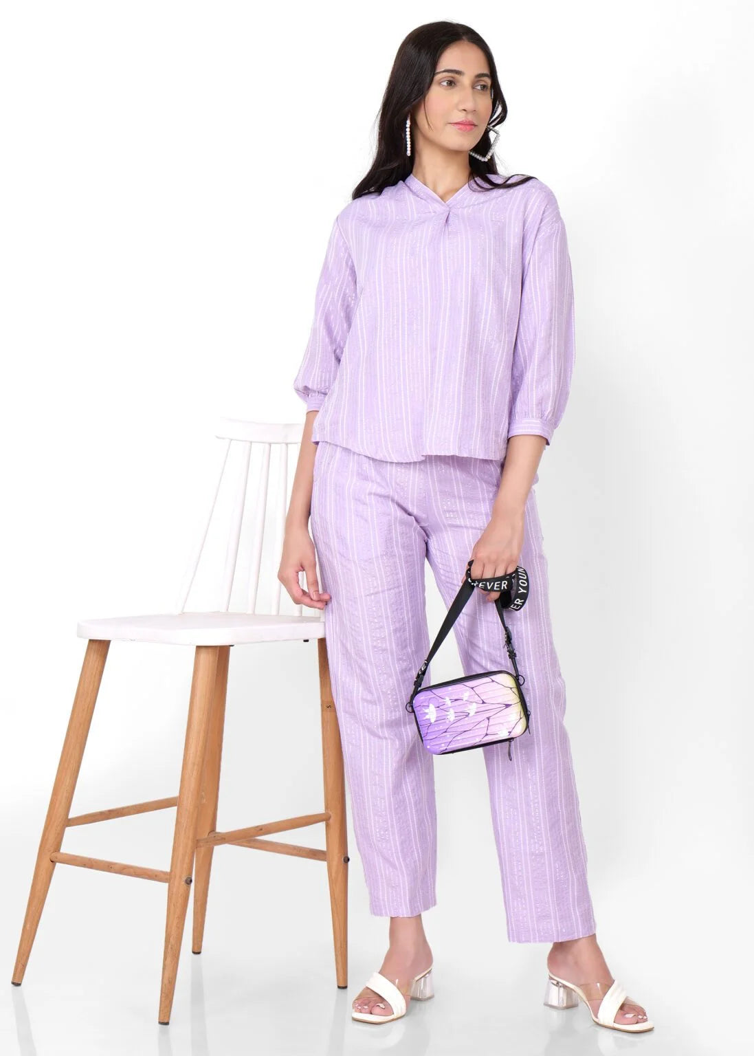 Pastel Purple Comfy Cotton Coord set