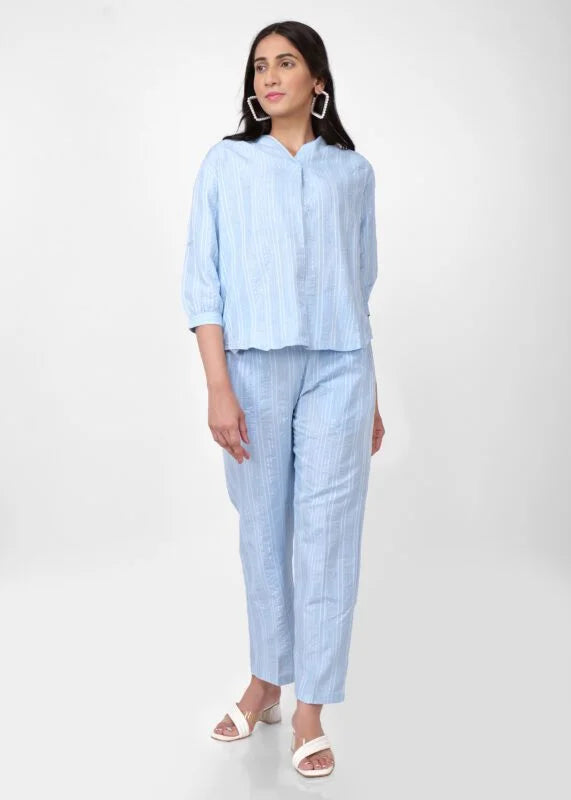 Sky Blue Comfy Cotton Coord set