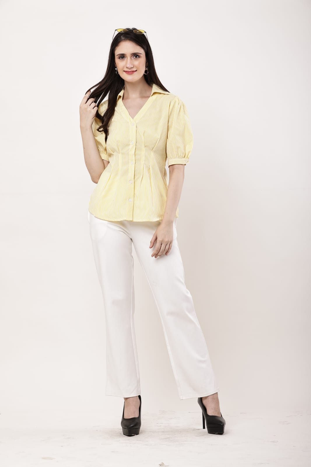 Pure Pleated Cotton Top