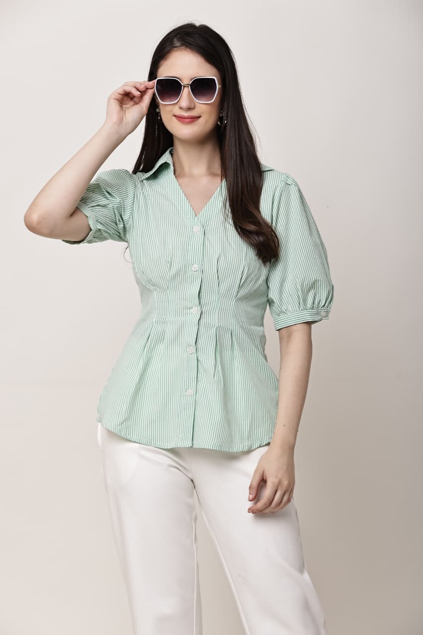 Pure Pleated Cotton Top