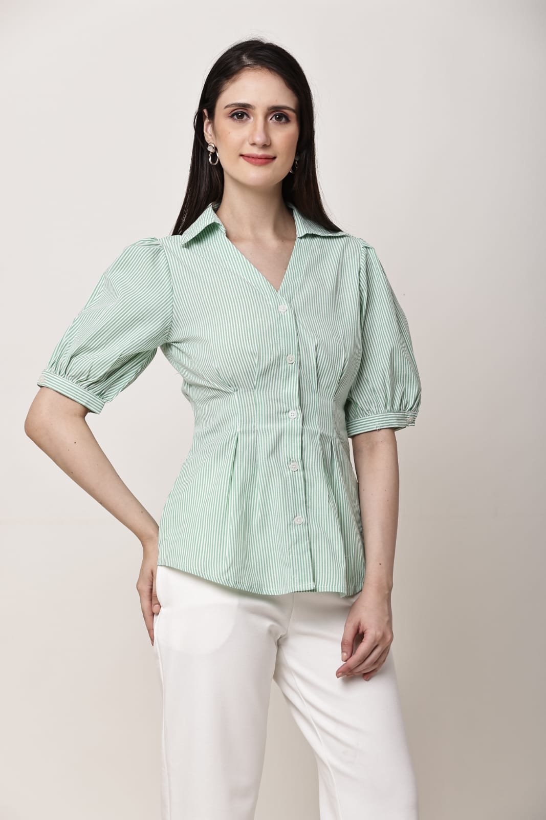 Pure Pleated Cotton Top