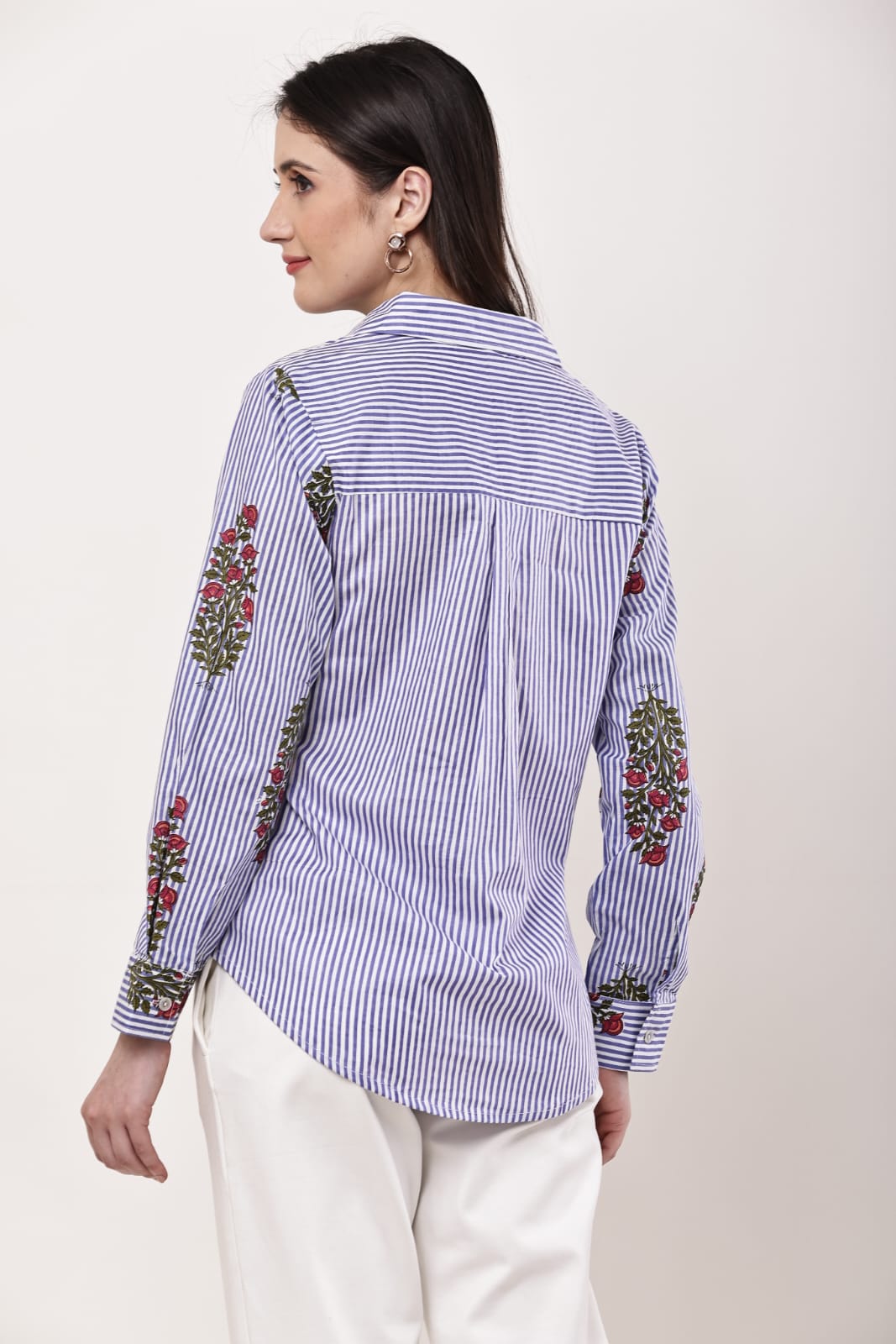Rutba Purple Stripe Shirt