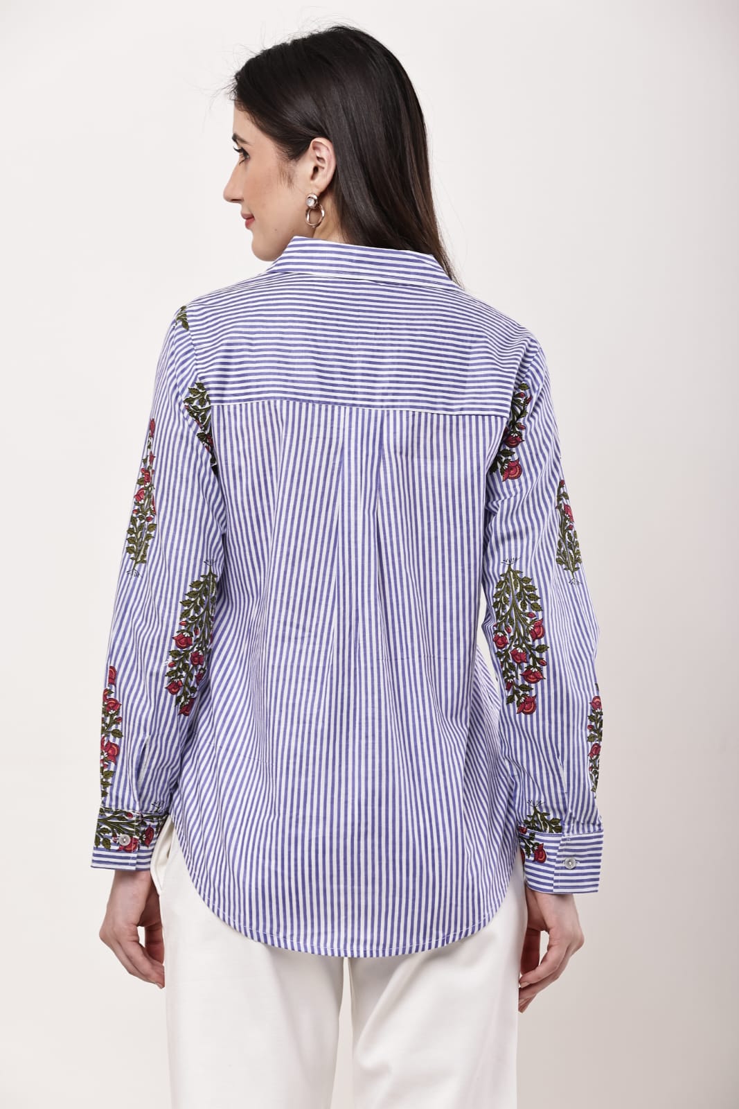 Rutba Purple Stripe Shirt