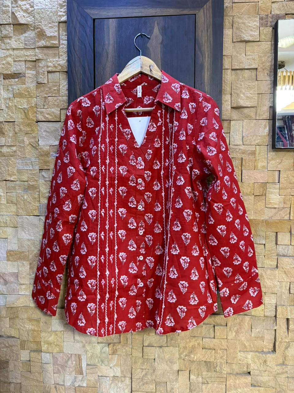 Flower Booti Cotton Office wear Shirt