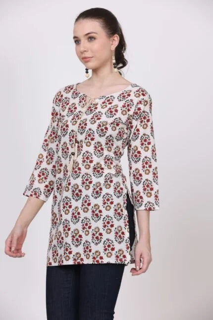 Cotton Kalamkari Short Kurta