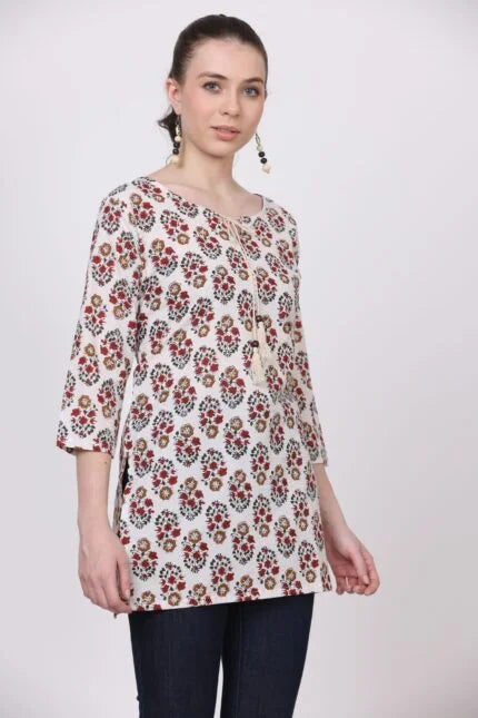 Cotton Kalamkari Short Kurta