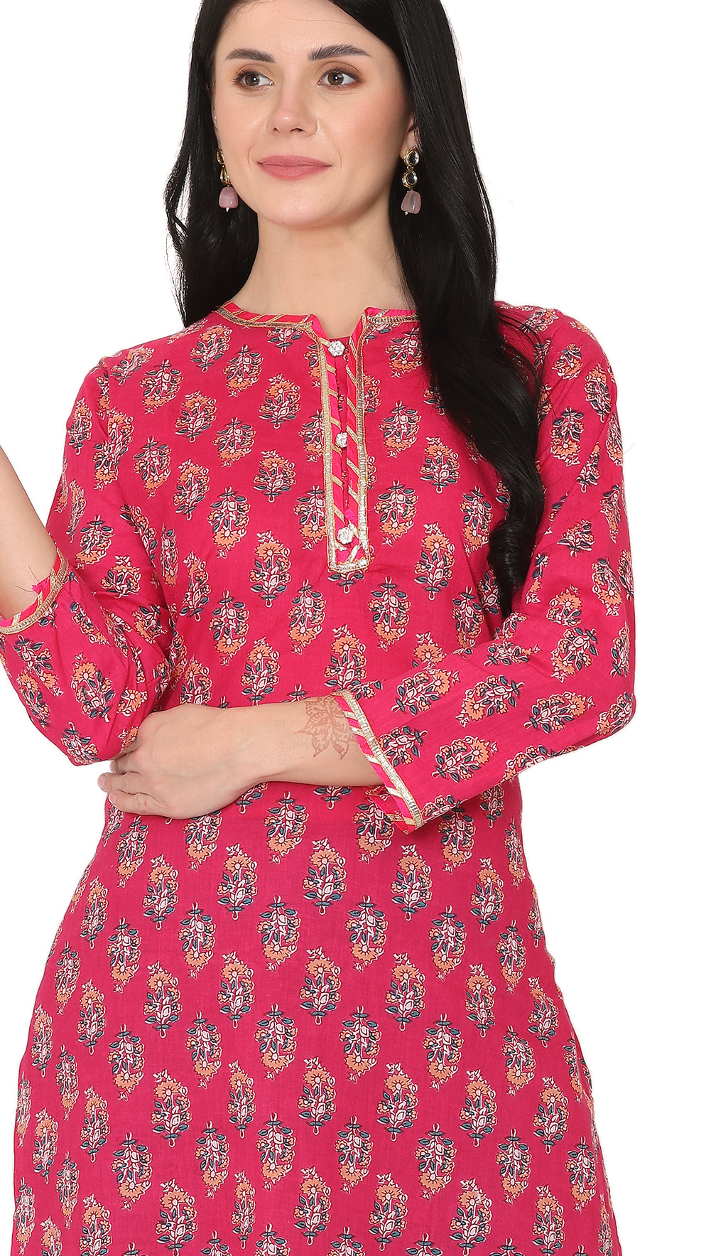Rani Colour  Straight Kurta