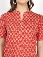 Orange Colour Cotton Short Top - Image 2