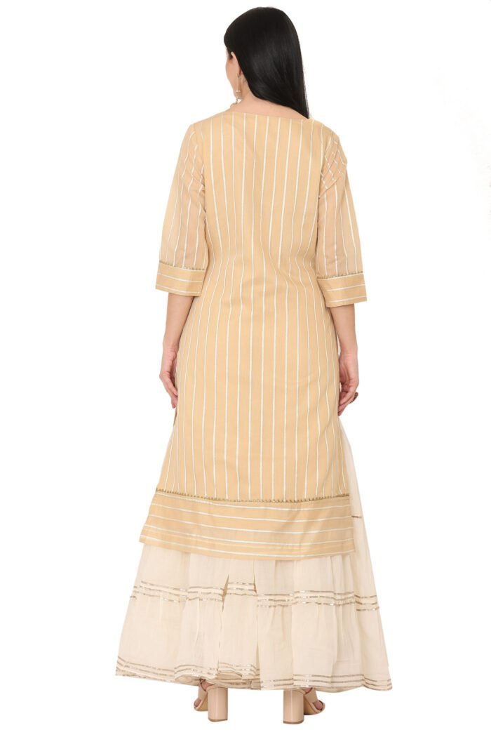 Women’s Cotton Chanderi Straight Kurta - Image 9