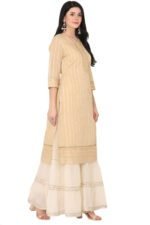Bash Chanderi Straight Kurta with lining - Image 6