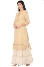 Bash Chanderi Straight Kurta with lining - Image 5