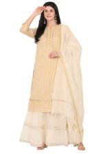 Bash Chanderi Straight Kurta with lining