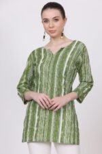 Stripes Print Cotton Kurti - Image 2