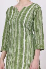 Stripes Print Cotton Kurti - Image 5