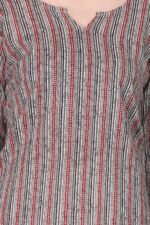 Stripes Print Cotton Short Kurti - Image 4