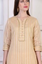 Bash Chanderi Straight Kurta with lining - Image 2