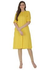 Cotton Straight Kurta with Front Pearl Buttons