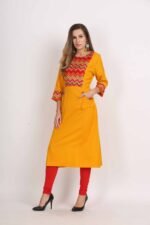 A-Line Kurta with Front Pocket - Image 3