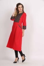 A-Line Kurta with Front Pocket - Image 3