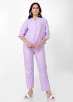 Pastel Purple Comfy Cotton Coord set - Image 2