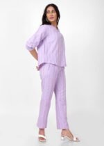 Pastel Purple Comfy Cotton Coord set - Image 3