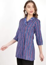 Angrakha Style Cotton Short KurtI - Image 4