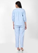 Sky Blue Comfy Cotton Coord set - Image 7